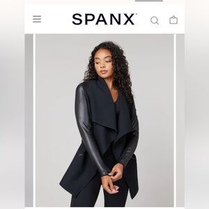 Spanx drape front jacket S NWT